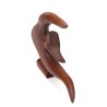 Mid-century vintage teak fish sculpture