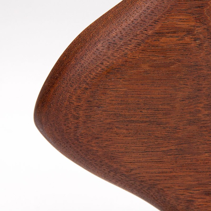 Mid-Century vintage sculptuur van een vis in teakhout