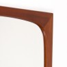 Mid-Century Danish teak asymmetrical mirror