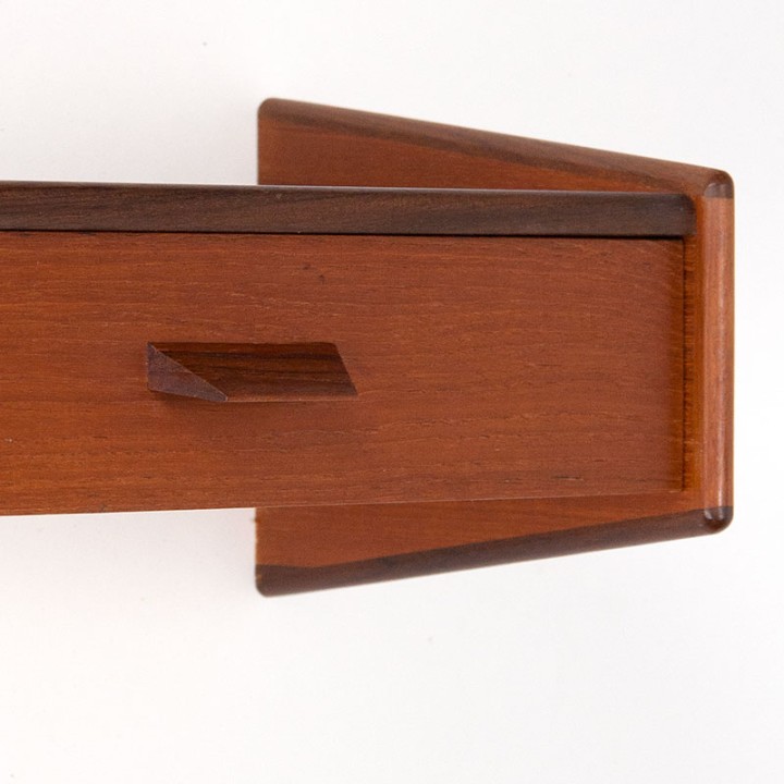 Floating Danish Mid-Century vintage wall drawer