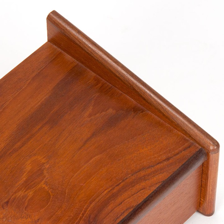 Zwevende Deens Mid-Century vintage wandlade