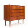 Ladekast/ commode in teak Mid-Century vintage Deens design