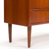 Ladekast/ commode in teak Mid-Century vintage Deens design