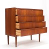 Ladekast/ commode in teak Mid-Century vintage Deens design
