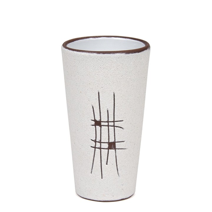 Small vintage earthenware vase from the 50s/60s