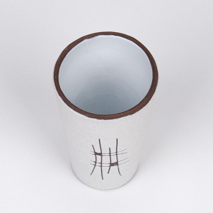 Small vintage earthenware vase from the 50s/60s