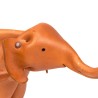 Cognac leren vintage Mid-Century olifant