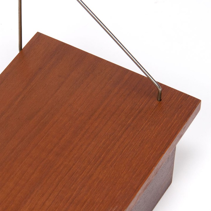 Danish vintage teak wall drawer from the sixties