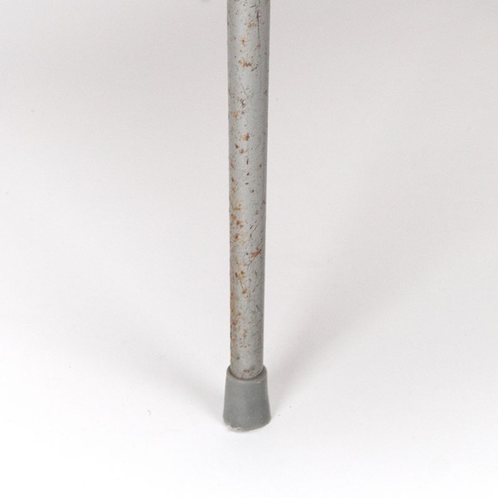 Danish teak vintage industrial school chair