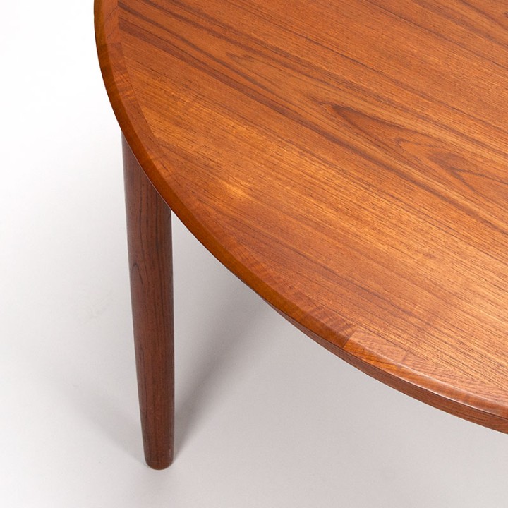 C.J. Rosengaarden Deense vintage uitschuifbare eettafel