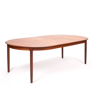 C.J. Rosengaarden Deense vintage uitschuifbare eettafel