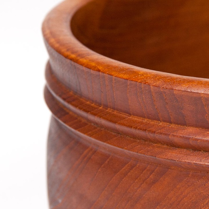 Danish Mid-Century serving bowl in teak wood
