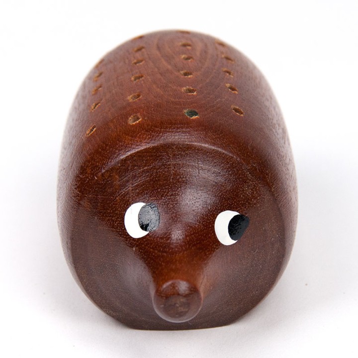 Vintage Scandinavian skewer holder in the shape of a hedgehog