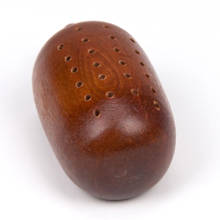Vintage Scandinavian skewer holder in the shape of a hedgehog