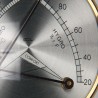 Messing hygrometer/ thermometer vintage model uit de GDR