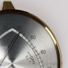 Messing hygrometer/ thermometer vintage model uit de GDR