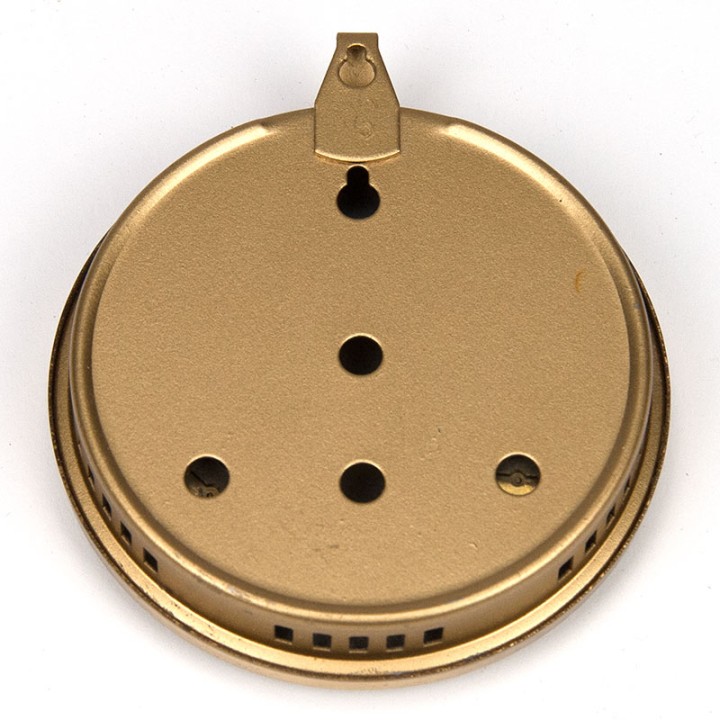 Brass hygrometer/thermometer vintage model from the GDR