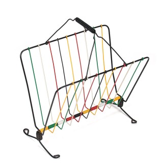 Jaren 50/60 vintage gekleurd krantenrek