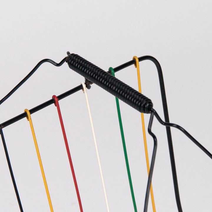 Jaren 50/60 vintage gekleurd krantenrek