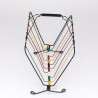 Jaren 50/60 vintage gekleurd krantenrek