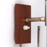 Danish Mid-Century wall lamp with teak details