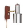 Deens Mid-Century wandlampje met teakhouten details