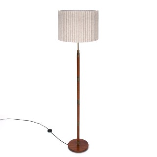 Mid-Century Deense teakhouten vintage vloerlamp