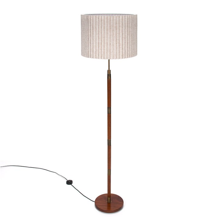 Mid-Century Danish teak vintage floor lamp