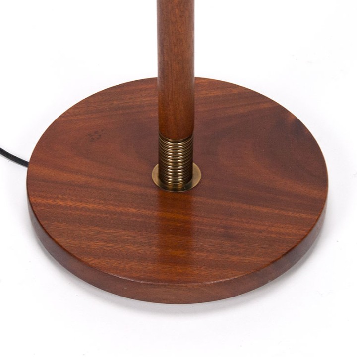Mid-Century Deense teakhouten vintage vloerlamp
