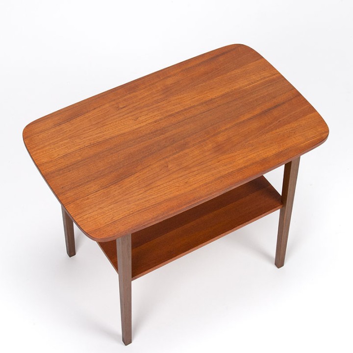 Teak Deens vintage bijzettafeltje jaren zestig
