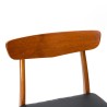 Findahl model Danish vintage dining table chair