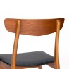 Findahl model Danish vintage dining table chair