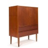 Mid-Century Deense vintage wandkast in teak