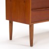Mid-Century Deense vintage wandkast in teak