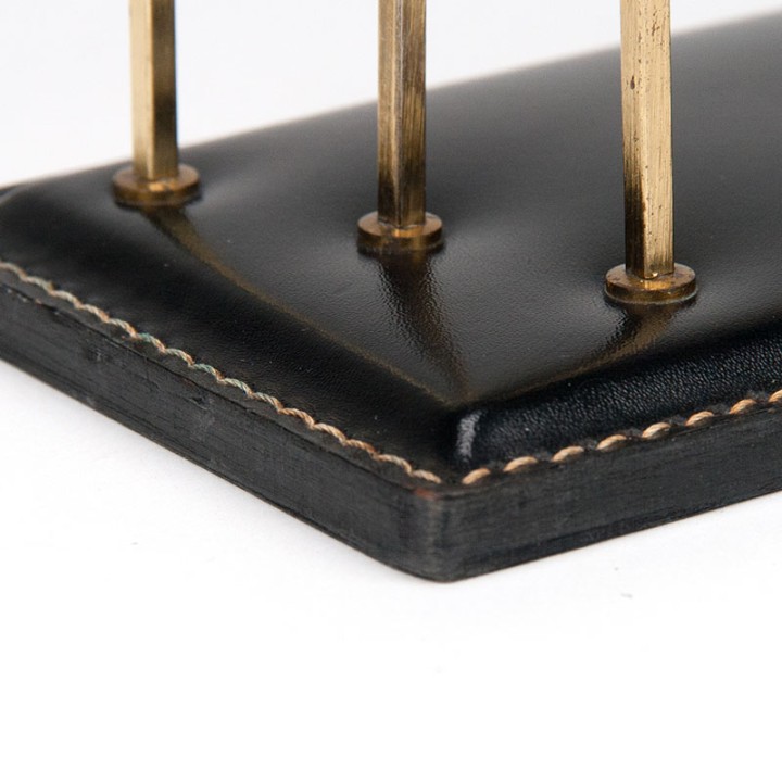 Mid-Century vintage letter holder in Jacques Adnet style