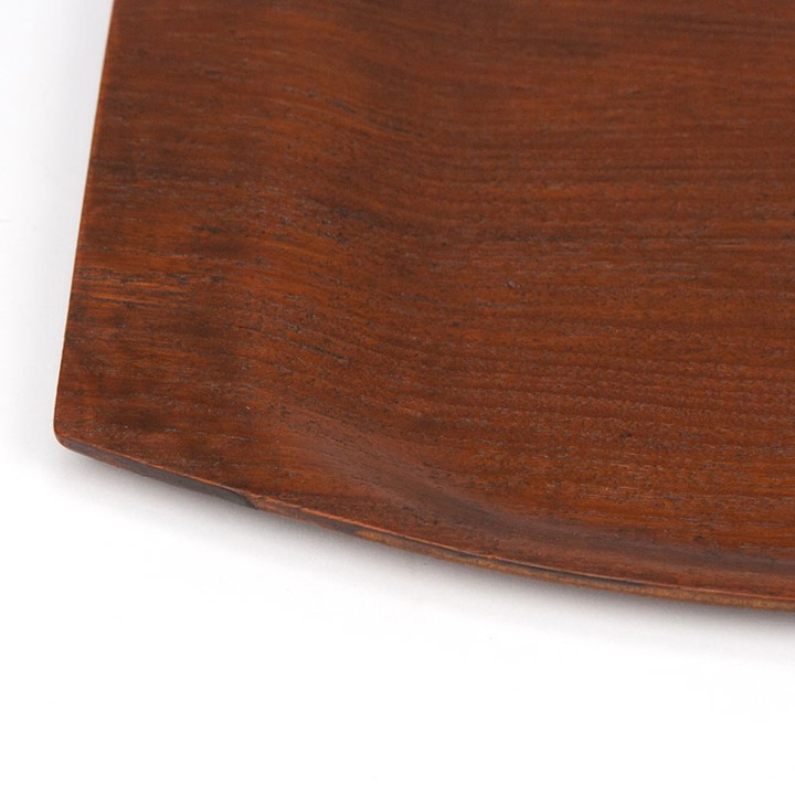 Vintage teak oval tray from the sixties