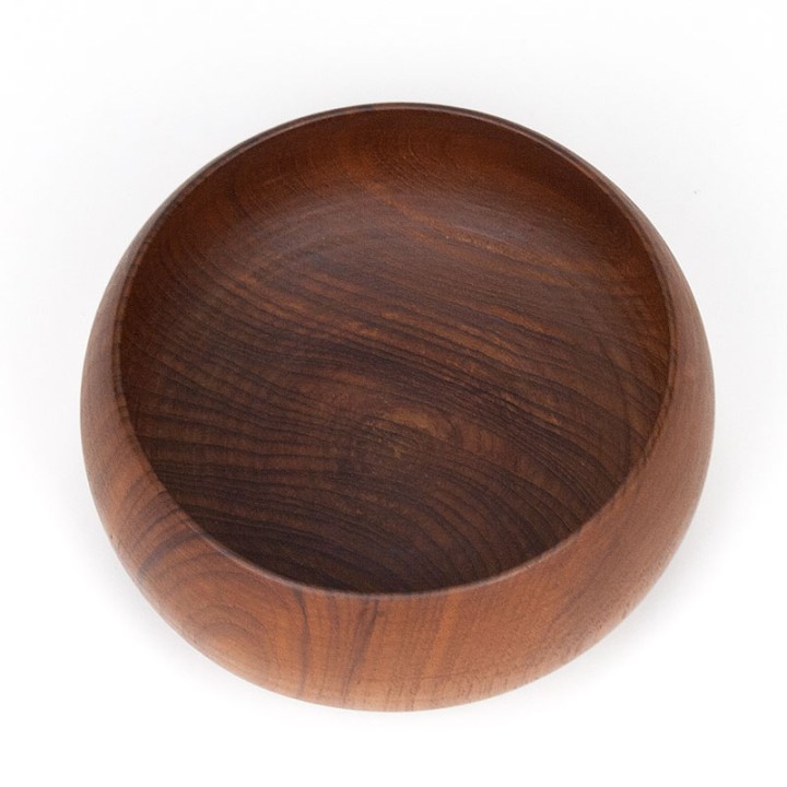 Serveerschaal Mid-Century vintage model in teak