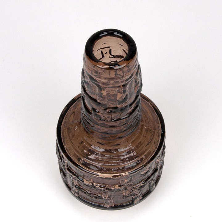 Brown Ruda vase Mid-Century design Göte Augustsson