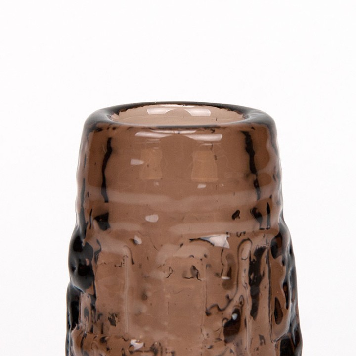 Brown Ruda vase Mid-Century design Göte Augustsson