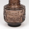 Brown Ruda vase Mid-Century design Göte Augustsson