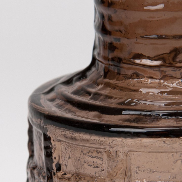 Brown Ruda vase Mid-Century design Göte Augustsson