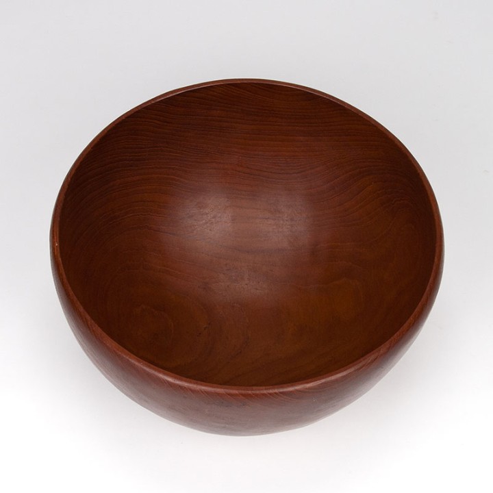 XXL Mid-Century vintage teakhouten schaal