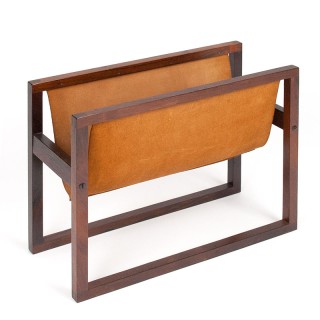 Rosewood Mid-Century newspaper rack by Sika Møbler
