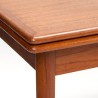 Uitschuifbare Mid-Century Deense vintage eettafel