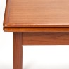 Uitschuifbare Mid-Century Deense vintage eettafel