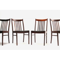 Set van 4 palissander houten stoelen