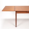 Uitschuifbare Mid-Century Deense vintage eettafel