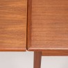 Uitschuifbare Mid-Century Deense vintage eettafel
