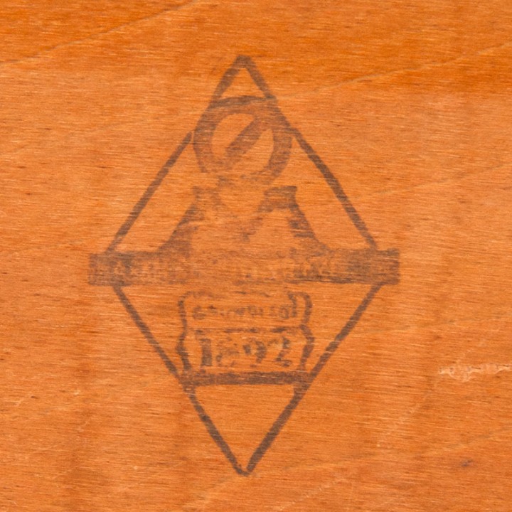 Sigfred Omann Mid-Century nachtkastje voor Ølholm Møbelfabrik