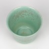 Green vintage flower pot small